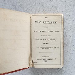 Antique 1881 Holy Bible New Testament Pocket Edition – NY American Bible Society