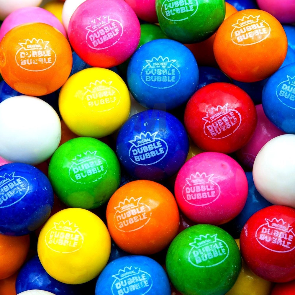 GUMBALLS Dubble Bubble 1″ Bubble Gum Assorted 8 LBS Free Shipping FRESH
