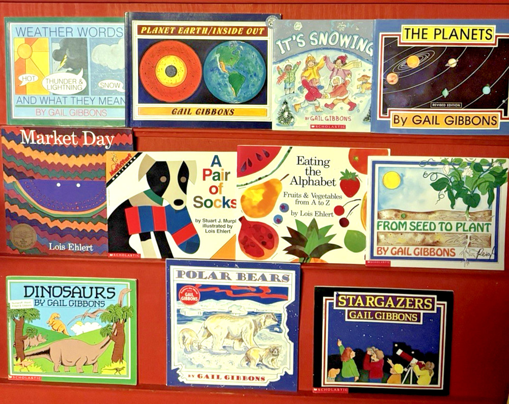 11 Kids Teachers Science Lot Picture Books Gail Gibbons Lois Ehlert PreK=3rd