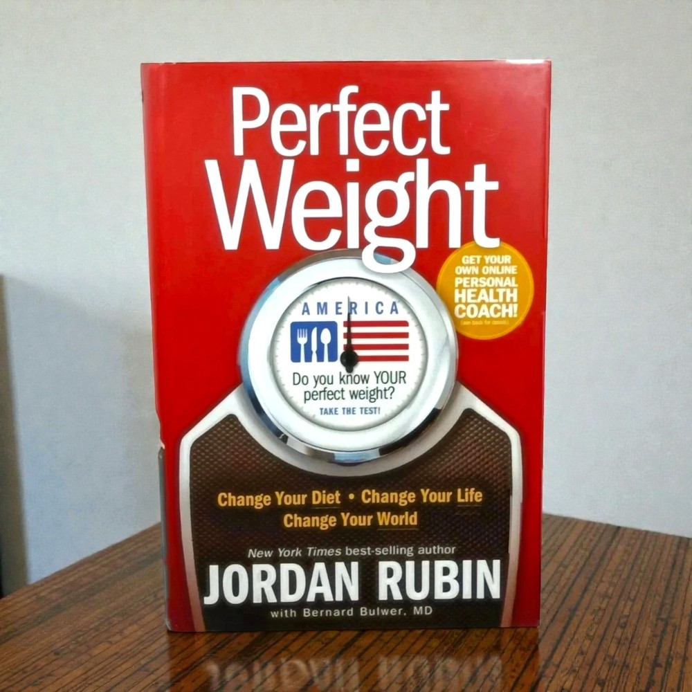 Perfect Weight Jordan Rubin Hardcover Book w Dust Jacket Health Diet Guide