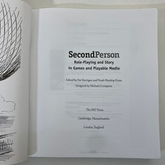Second Person Role-Playing and Story in Games TPB 2010 Harrigan & Wardrip-Fruin