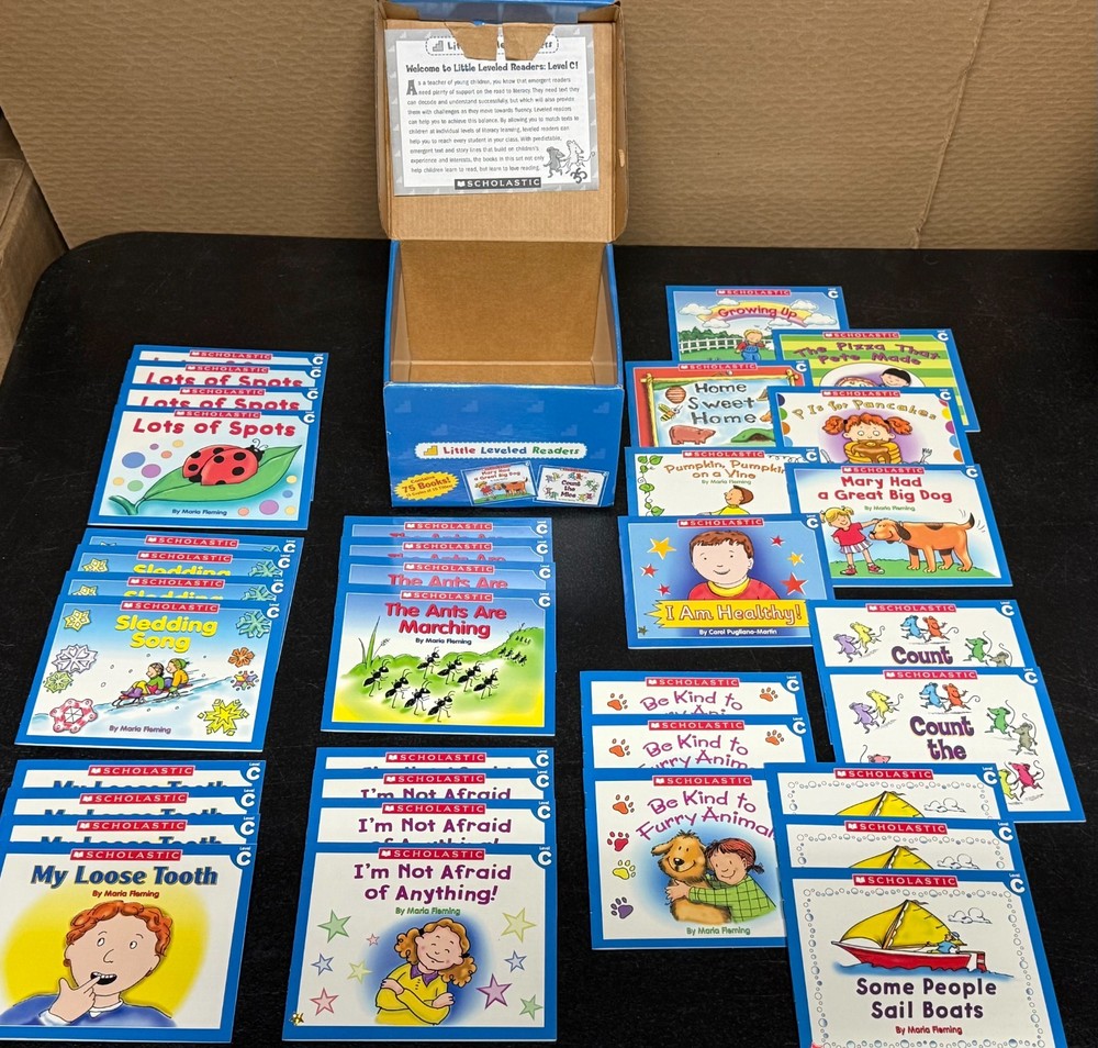 Little Leveled Readers Level C Scholastic Kindergarten 1st Grade 35 Book Lot
