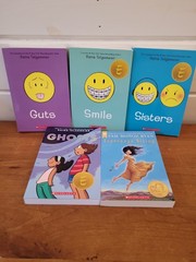 Lot of 5 Raina Telgemeier Paperback Books: Drama, Ghosts, Smile, Guts, Sisters