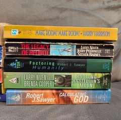 Large lot of 10 Mixed Vintage Fantasy Sci-fi Classic Books, Various Authors