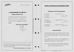 WWII German Parts Manual 1000+ pages ! ILLUSTRATED For Focke Wulf FW190 D-9