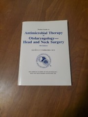 Pocket Guide to Antimicrobial Therapy in Otolaryngology- Head and Neck 1996 PB