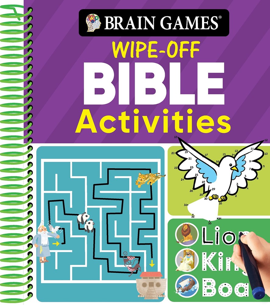 Brain Games Wipe-Off – Bible Activities (For Kids Ages 3-6)