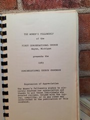 Favorite Recipes – First Congregational Church Wayne, Michigan – 172 pages, 1983