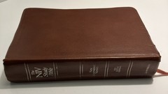 VTG NIV Study Bible Red Letter Zondervan 1985 Bonded Leather Meticulously Tabbed