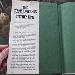 Stephen King The Tommyknockers Hardcover G.P. Putnam’s Sons Dust Jacket 1987