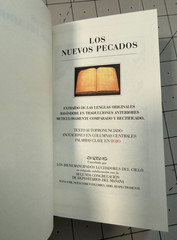 The New Sins Los Nuevos Pecados David Byrne Hardcover VG!