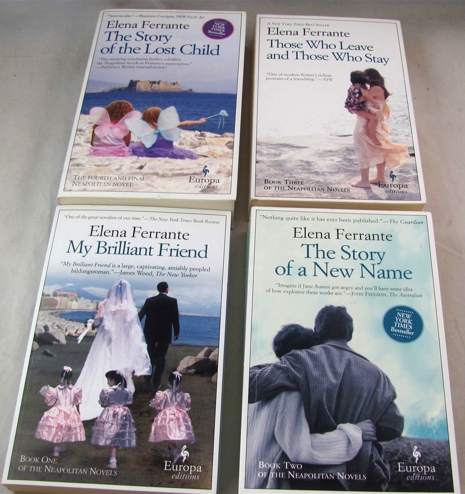 Elena Ferrante: Neapolitan Novels Brilliant Friend, New Name, Lost Child etc
