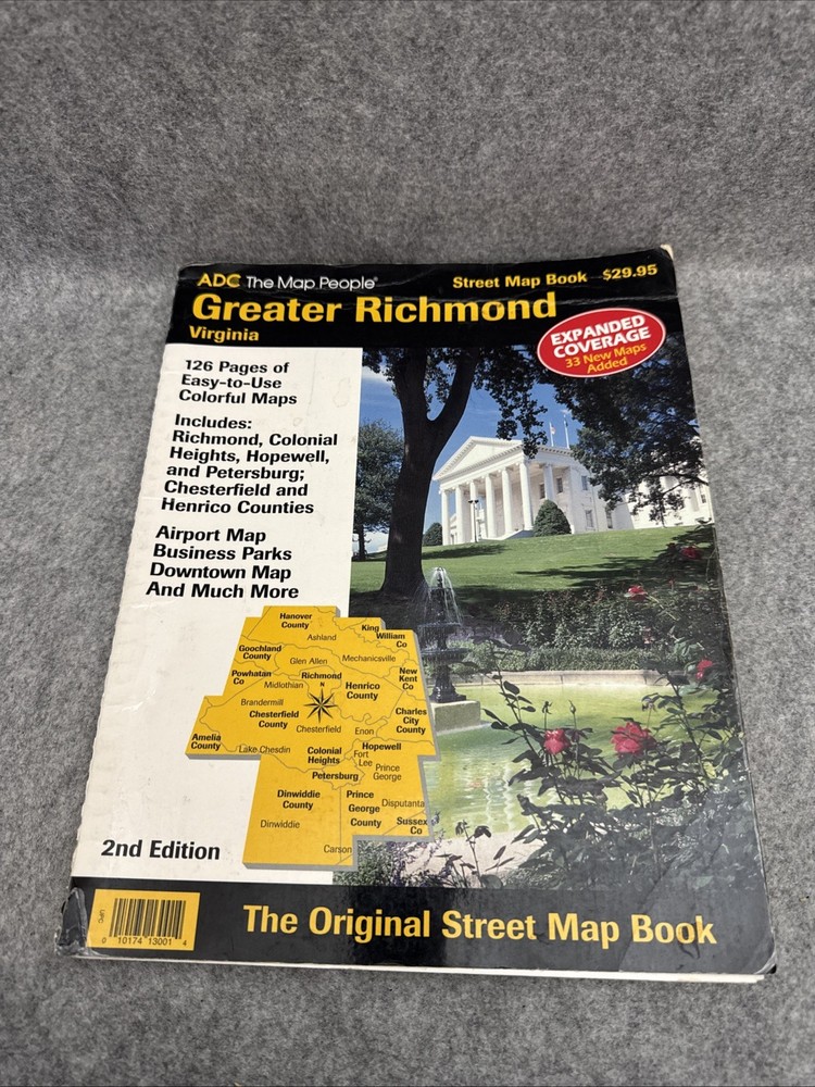 Greater Richmond Area Atlas : Virginia by the Map People Staff ADC (Other)