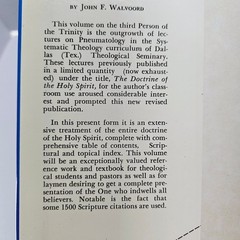 Vintage Religion – The Holy Spirit – John F. Walvoord 1975 Theology Hcdj
