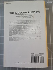 The Moscow Puzzles: 359 Mathematical Recreations (DovePublication) – Good