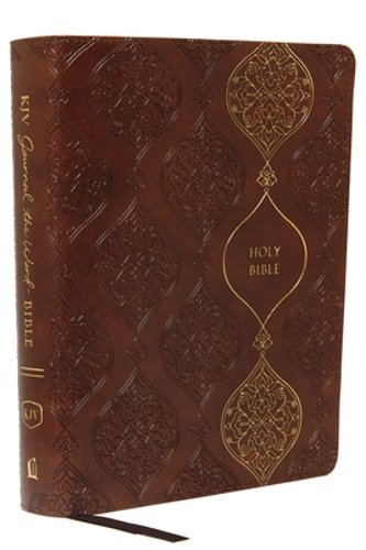 KJV, Journal the Word Bible, Imitation Leather, Brown, Red Letter Edition,: New