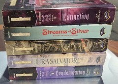 Forgotten Realms Paperback Book Lot of 5 R.A. Salvatore Richard Baker