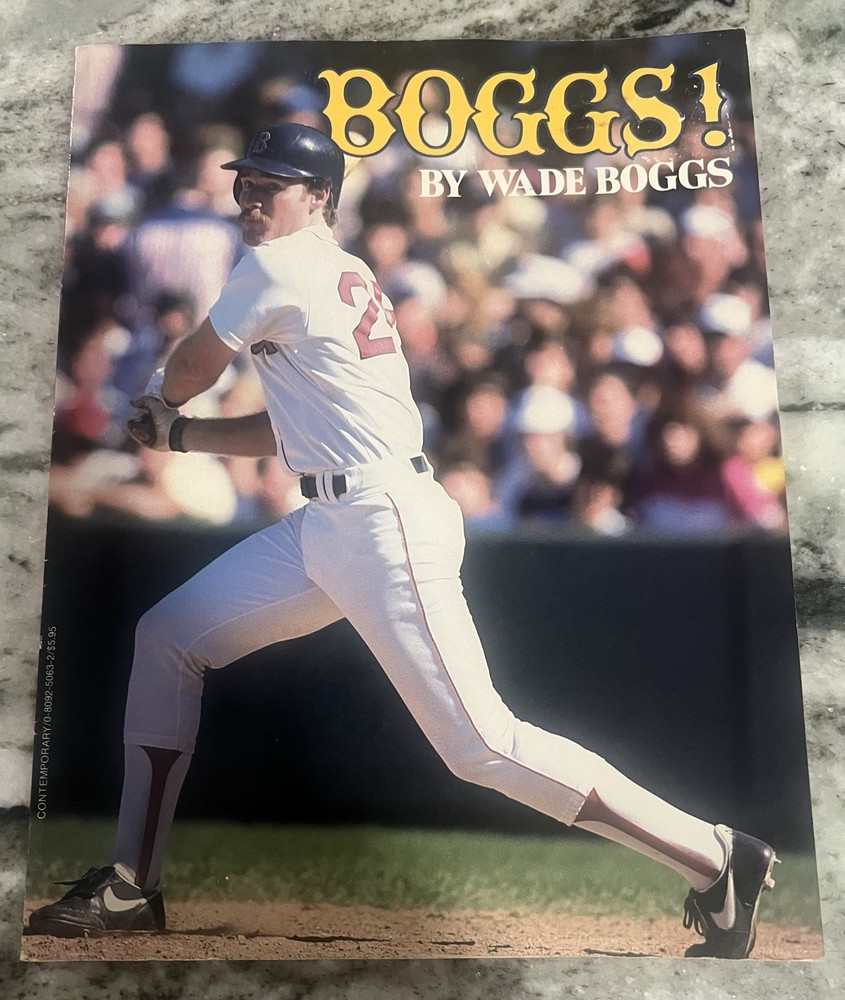 Boggs! By Wade Boggs MLB Baseball 1986 Paperback Book Vintage 95 Pages