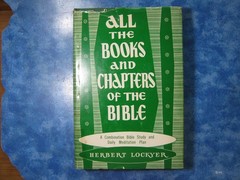 Vintage ALL THE BOOKS AND CHAPTERS OF THE BIBLE Herbert Lockyer HCDJ 1966 VGC