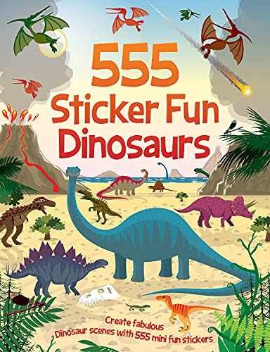 555 Sticker Fun Dinosaurs – Paperback, by Graham Oakley – Very Good