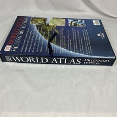 Millennium Edition DK World Atlas Large 12×18 w/ Box Made in USA Vintage 1999