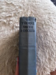 The Thorne Smith 3-Decker illustrated vintage 1933 blue hardcover no dust jacket