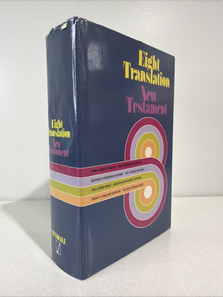 Eight Translation New Testament Tyndale (1980 4th Printing Hardcover)