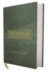 Esv, Thompson Chain-Reference Bible, Hardcover, Red Letter by Thompson: Used