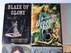 Romance Hardcovers. Lot of 8 Books. Vintage, Fiction. 1940’s, 1950’s 1980’s. B