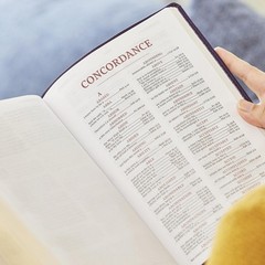 NKJV Large Print Reference Bible, Purple Leathersoft, Red Letter, Comfort…