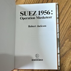 Robert Jackson Suez 1956 Operation Musketeer Suez Crisis HC 1980 DJ