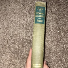 Static and Dynamic Electricity Smythe HC International Series in Physics (1930)