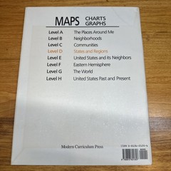 4 Maps Charts Graphs Levels D, E, F, and G Modern Curriculum Press US World pb