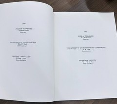 Descriptions of Tennessee Caves by Larry Matthews 2000 SC Dept of Env & Cons G