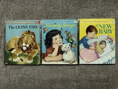Vintage Lot Of 15 – A Little Golden Book Children’s Mini Hardcover 1930s – 1960s