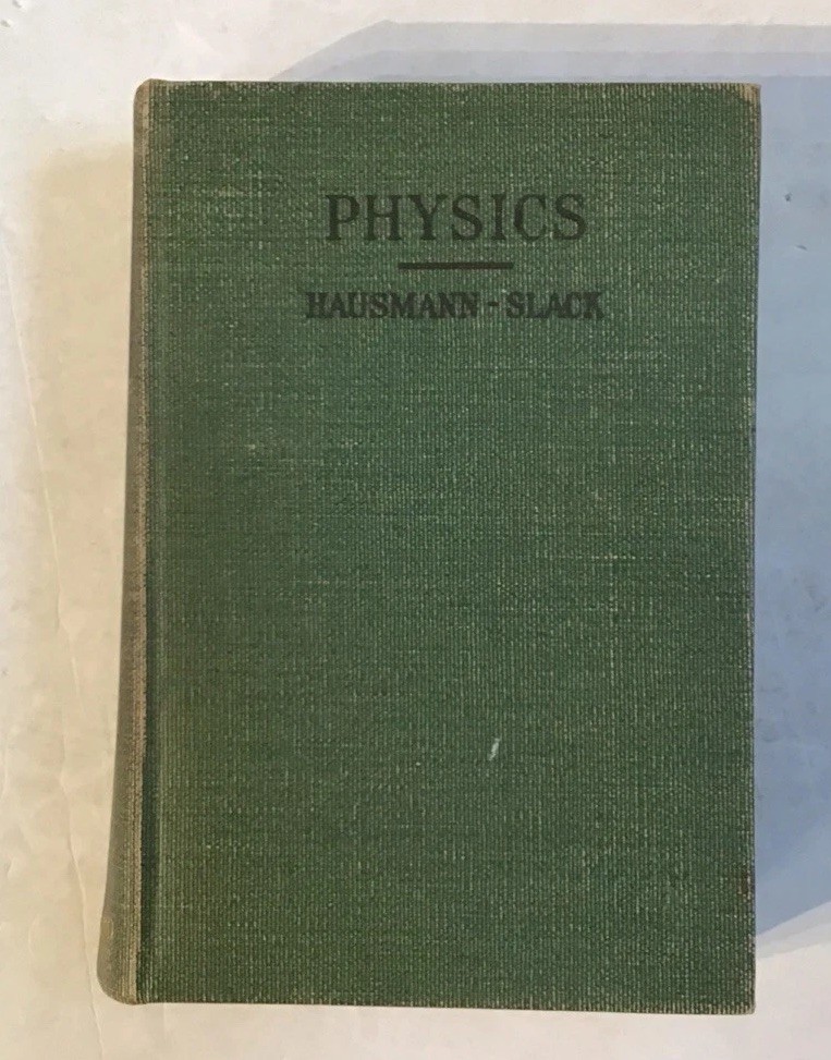 Physics, 1939, 756 pages with illustrations. Science VTG Shows Wear -writing