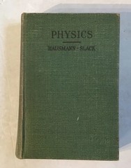 Physics, 1939, 756 pages with illustrations. Science VTG Shows Wear -writing