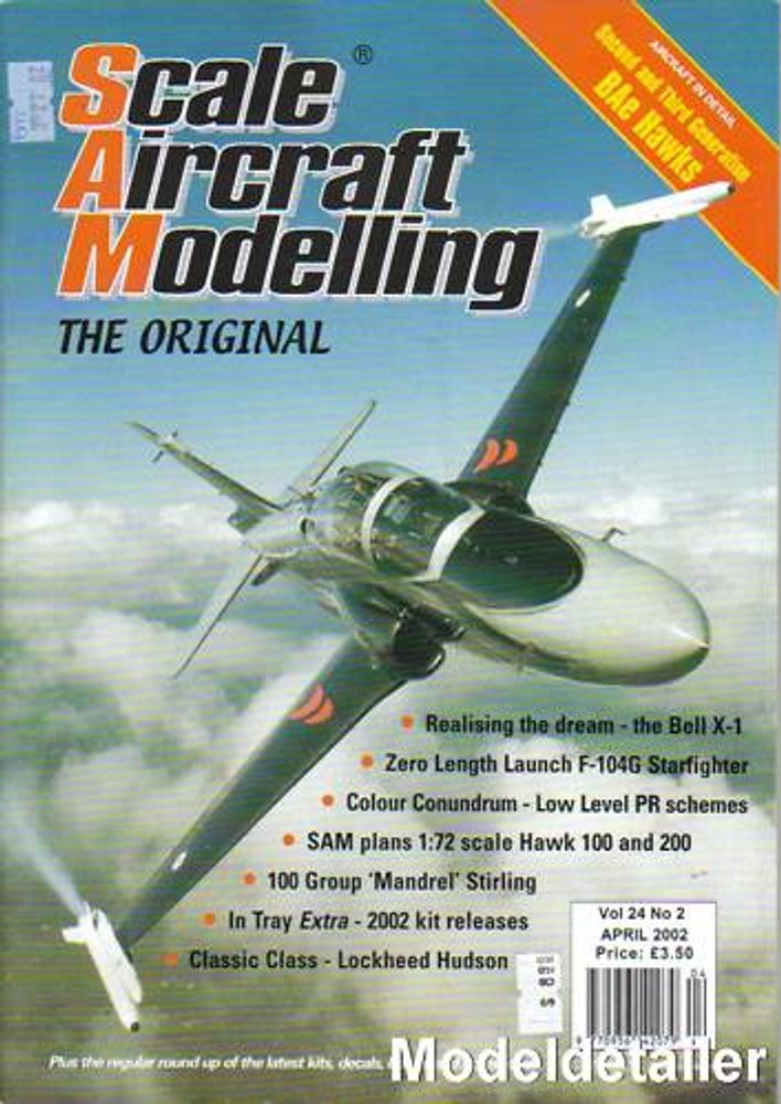 Scale Aircraft Modelling V24 N2, BAe Hawk, Bell X-1 X1 Airfix Hudson Zell F-104G