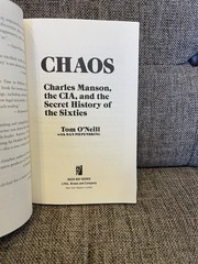 CHAOS Charles Manson CIA Secret History Sixties Tom O’Neill True Crime Paperback