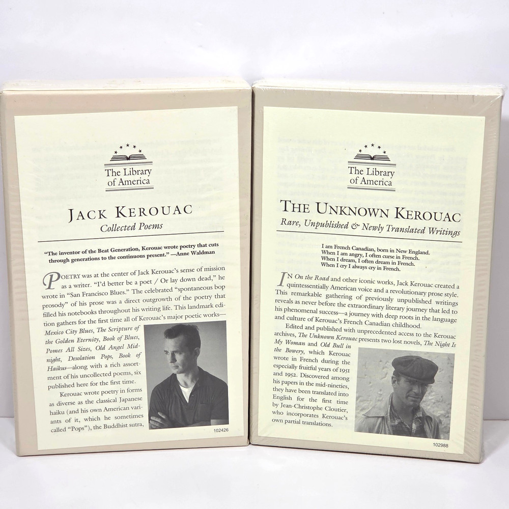 SEALED Jack Kerouac Unknown Writings Collected Poems Library America 231 and 283
