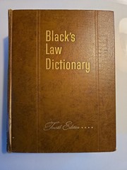 BLACK’S LAW DICTIONARY Fourth Edition 4th West Publishing Company 1951 Hardcover