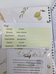 SOLIGT Blank Recipe Organizer Book Binder Double Sided Pages 240 Recipes W/Tabs