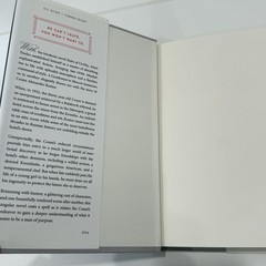 SIGNED A Gentleman in Moscow by Amor Towles 1st Edition Late Printing w/Stamp