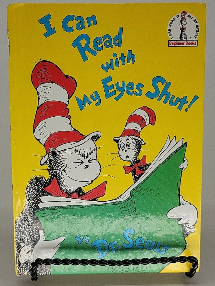 I Can Read With My Eyes Shut Dr. Seuss VERY GOOD 7″x 9″ Beginner Books