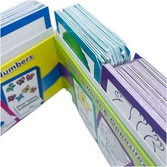 Flash Cards Alphabet & Numbers, Rhyming Words & Opposites 64 Two Sided Cards