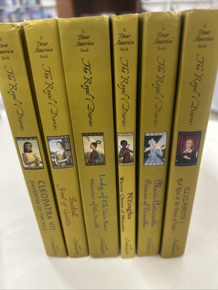 THE ROYAL DIARIES – Lot Of 6 – Youth Historical Fiction hardcovers First Printin
