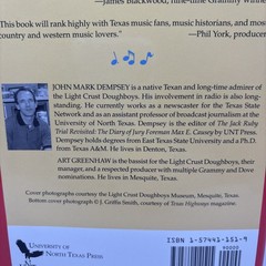 VTG Light Crust Doughboys On the Air HB w/dj-John Mark Dempsey+CD-2002-294 pages