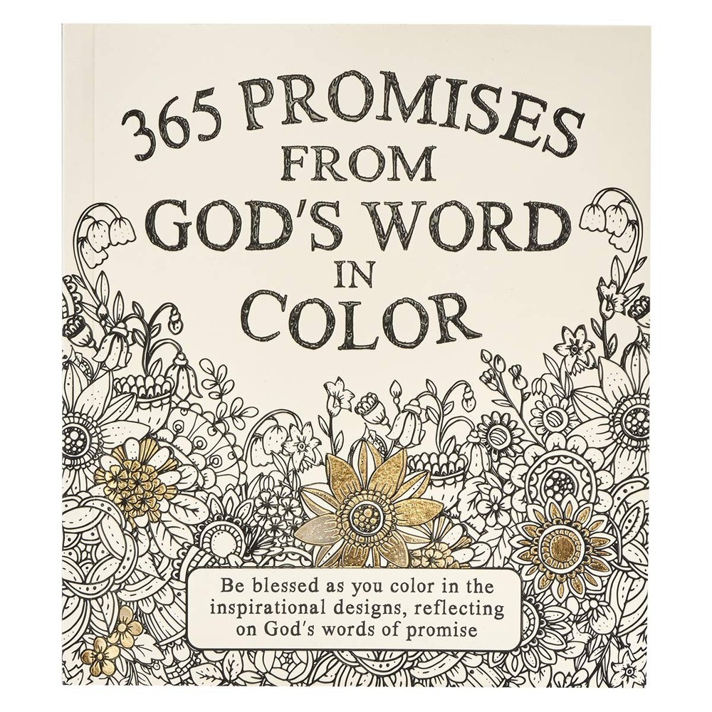365 Promises From God’s Word In Color: Scripture and Coloring Pages, Compact…