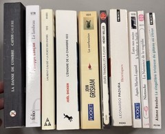 Lot of 10 books in the FRENCH Language Paperbacks. Mixed Genre