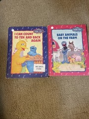 Sesame Street Book Club 1992- Lot Of 2- Hardcover